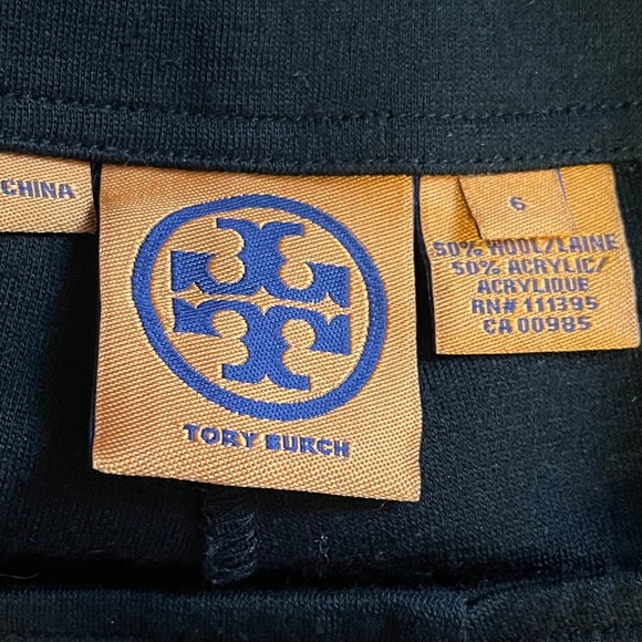 Tory Burch Black Wool Midrise Ankle Dress Pants 6 - Picture 3 of 5